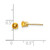 Image of 4mm 14K Yellow Gold 4mm November/Citrine Post Earrings