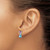 Image of 12mm 14k White Gold Amethyst/Blue Topaz/Diamond Earrings