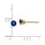 Image of 4mm 14K Yellow Gold 4mm September/Sapphire Post Earrings