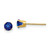 Image of 4mm 14K Yellow Gold 4mm September/Sapphire Post Earrings