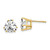 Image of 9mm 14K Yellow Gold 8mm Trillion Cubic Zirconia Earrings
