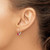 Image of 13mm 14k White Gold 4mm Round July/Ruby Leverback Earrings