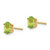 Image of 6mm 14K Yellow Gold 6x4 Oval August/Peridot Post Earrings