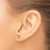 Image of 6mm 14K Yellow Gold 6x4 Oval August/Peridot Post Earrings