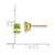 Image of 6mm 14K Yellow Gold 6x4 Oval August/Peridot Post Earrings