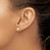 Image of 4mm 14k White Gold 4mm Oval Bezel October/Opal Post Earrings