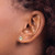 Image of 6mm 14K Yellow Gold 6x4 Oval April/White Topaz Post Earrings