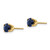 Image of 5mm 14K Yellow Gold 5mm Natural Sapphire Earrings - September