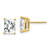 Image of 9mm 14K Yellow Gold 8x6mm Radiant Cut Cubic Zirconia Earrings