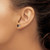 Image of 6mm 14k White Gold 5mm Round Checker-Cut Smoky Quartz Earrings