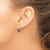 Image of 16mm 14K Yellow Gold 6x4mm Oval Created Ruby Leverback Earrings