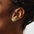Image of 14.5mm 14K Yellow Gold Simulated Turquoise and White Topaz Earrings