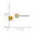 Image of 4mm Sterling Silver Rhodium-plated 4mm Round Citrine Post Earrings