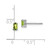 Image of 5mm Sterling Silver Rhodium-plated 5x3mm Oval Peridot Post Earrings
