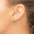 Image of 9.9mm Sterling Silver Antiqued Cushion Blue Topaz and Diamond Earrings