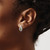 14mm Sterling Silver Rhodium-plated Peridot Birthstone Vibrant Earrings