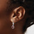 Image of 26mm Sterling Silver Rhodium-plated 7x5mm Oval Garnet Leverback Earrings
