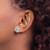 Image of 15mm Sterling Silver Rhodium-plated Blue Topaz Studs with Earrings Jackets