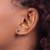 Image of 7mm Sterling Silver Rhodium-plated Garnet and Created White Sapphire Earrings