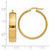 Image of 26mm 14K Yellow Gold 6.75mm Hoop Earrings PRE685