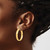 Image of 31mm 14K Yellow Gold High Polished 5mm Hoop Earrings TF1403