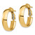 Image of 20.6mm 14K Yellow Gold High Polished 5mm Omega Back Hoop Earrings PRE953