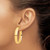 Image of 42.7mm 14K Yellow Gold High Polished 7mm Omega Back Hoop Earrings PRE964