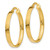Image of 21mm 14K Yellow Gold 3mm Medium Hoop Earrings