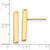 Image of 20.14mm 14K Yellow Gold Polished 3mm Post Earrings