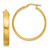 Image of 31mm 14K Yellow Gold Large 5mm Satin Hoop Earrings