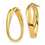 Image of 14mm 14K Yellow Gold Twisted 6mm Oval Hoop Earrings
