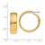 Image of 24mm 14K Yellow Gold 7.75mm Omega Back Hoop Earrings