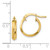 Image of 14K Yellow Gold Polished Small 3mm Hoop Earrings