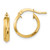 Image of 14K Yellow Gold Polished Small 3mm Hoop Earrings