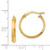 Image of 14K Yellow Gold Polished Medium 3mm Hoop Earrings