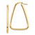 Image of 36.76mm 14K Yellow Gold 2mm Polished Triangle Hoop Earrings
