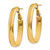 Image of 34mm 14K Yellow Gold 7.75mm Oval Omega Back Hoop Earrings