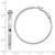 Image of 40.5mm 14k White Gold 3x37mm Polished Square Tube Round Hoop Earrings