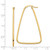 Image of 43.85mm 14K Yellow Gold 1.5mm Polished Large Triangle Dangle Hoop Earrings