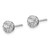 Image of 14K White Gold Lab Grown Diamond SI1/SI2, G H I, Round Halo Earrings EM6635-050-WLG