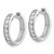 Image of 14K White Gold Lab Grown Diamond SI1/SI2, G H I, Hinged Hoop Earrings EM4264-055-WLG