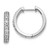 Image of 14K White Gold Lab Grown Diamond SI1/SI2, G H I, Hinged Hoop Earrings EM4264-055-WLG