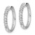 Image of 14K White Gold Lab Grown Diamond SI1/SI2, G H I, Hinged Hoop Earrings EM5401-025-WLG