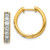 Image of 14K Yellow Gold Lab Grown Diamond SI1/SI2, G H I, Hinged Hoop Earrings EM4264-100-YLG