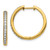 Image of 14K Yellow Gold Lab Grown Diamond SI1/SI2, G H I, Hinged Hoop Earrings EM4265-033-YLG
