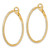 Image of 36.37mm 14K Yellow Gold Lab Grown Diamond SI1/SI2, G H I, In & Out Hoop Earrings EM7950-100-YLG