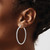 Image of 14k White Gold Oro Spotlight Lab Grown Diamond SI+, H+, In/Out Hoop Earrings EM5423-088-WLG Image of 14k White Gold Oro Spotlight Lab Grown Diamond SI+, H+, In/Out Hoop Earrings EM5423-088-WLG