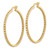 Image of 14k Yellow Gold Oro Spotlight Lab Grown Diamond SI+, H+, In/Out Hoop Earrings EM5423-088-YLG