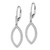 Image of 37.65mm 14K White Gold Lab Grown Diamond SI1/SI2, G H I, Fancy Drop Leverback Earrings EM7957-070-WLG