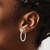 Image of 14k White Gold Oro Spotlight Lab Grown Diamond SI+, H+, In/Out Hinged Hoop Earrings EM5439-075-WLG Image of 14k White Gold Oro Spotlight Lab Grown Diamond SI+, H+, In/Out Hinged Hoop Earrings EM5439-075-WLG